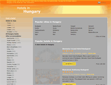 Tablet Screenshot of hungaryhotel.net